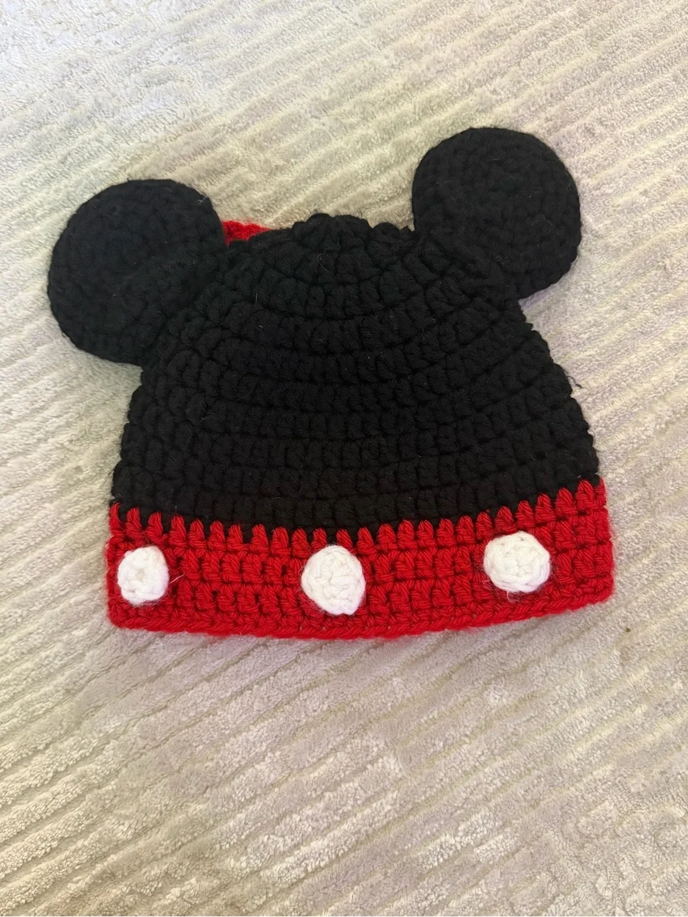 Minnie Mouse Handmade Crochet Hat - Toddler